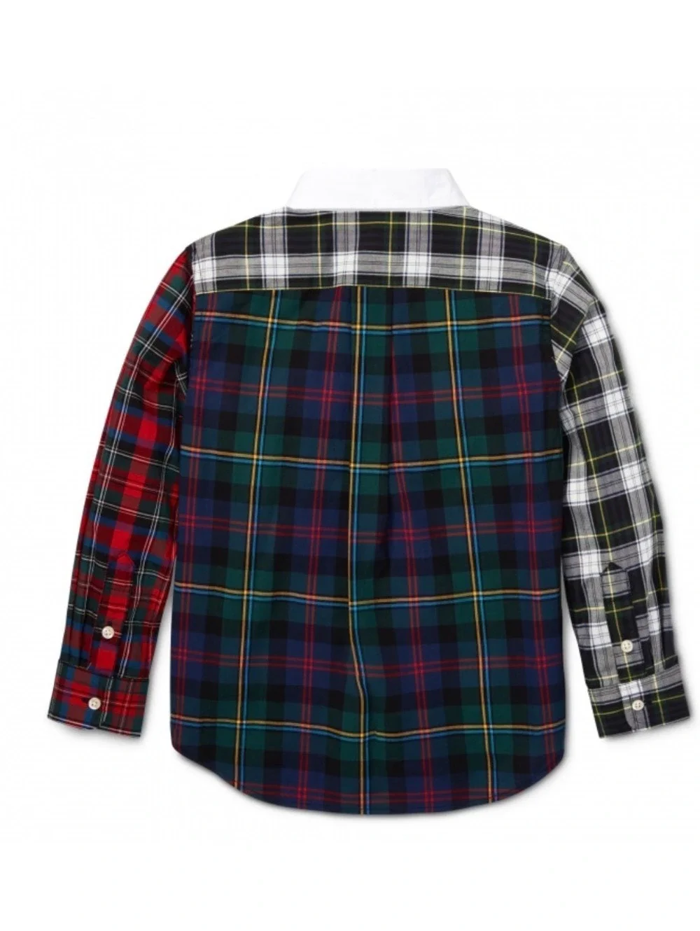 Polo Ralph Lauren Multi Plaid L/S Shirt With White Collar 3T